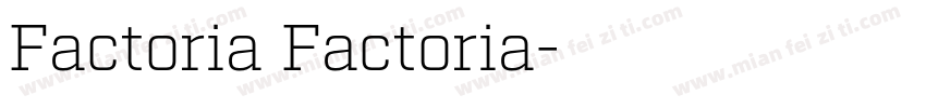 Factoria Factoria字体转换